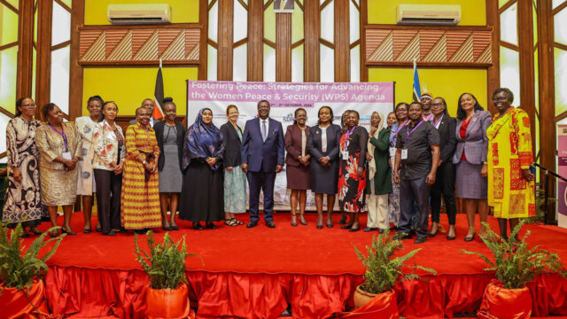Stakeholders and Kenya's Prime Cabinet Secretary gathered during WPS symposium